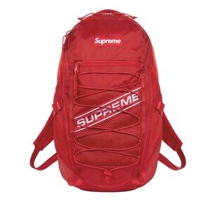 FW23 3D Supreme logo Red Backpack